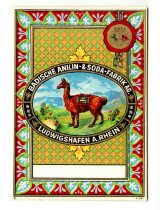 Badische Anilin and Soda Fabrik (BASF) Dye label